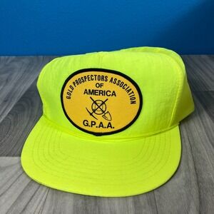 GOLD PROPECTORS ASSOCIATION OF AMERICA G.P.A.A. SNAPBACK HAT‎ SPORTSMAN NEON